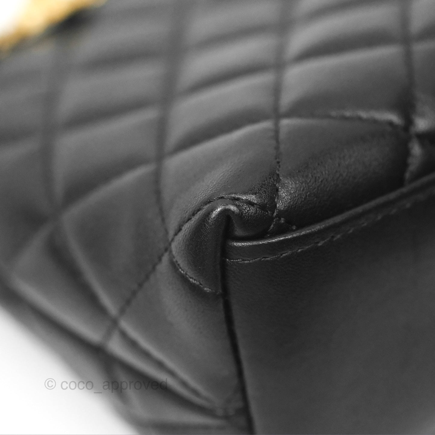 Chanel Clutch With Chain Black Lambskin Gold Hardware 23A