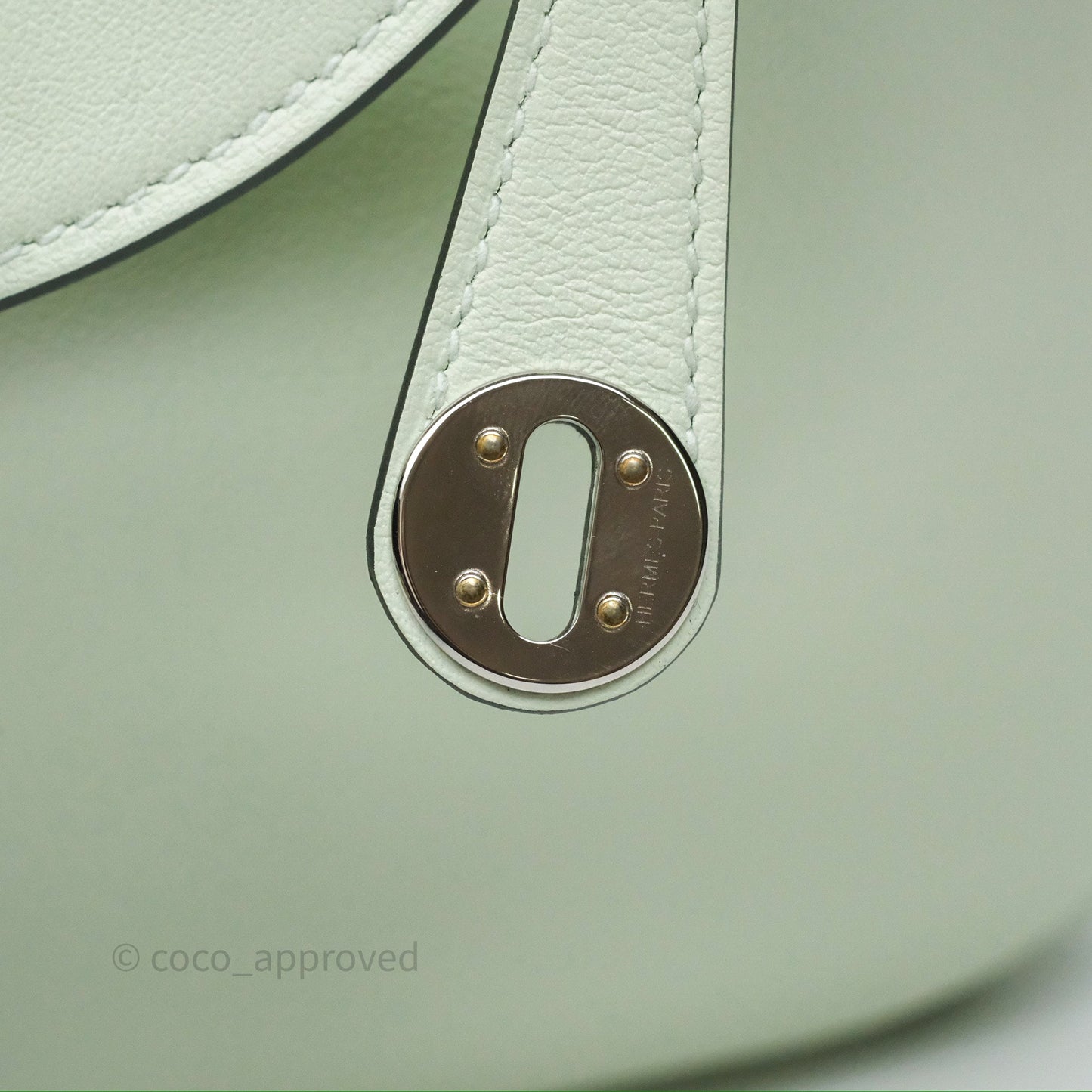 Hermès Mini Lindy Vert Fizz 0S Swift Palladium Hardware