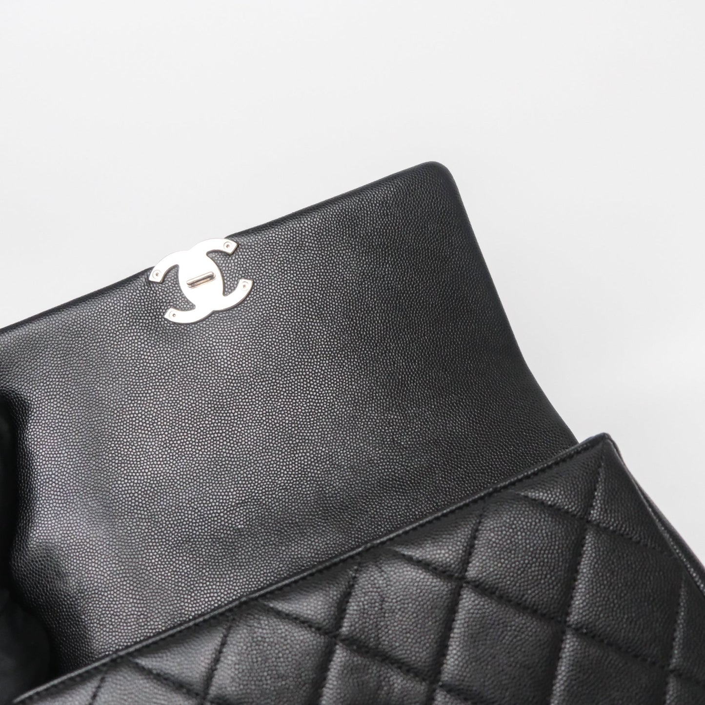 Chanel Quilted My Everything Medium Flap Bag So Black Caviar Incognito Hardware