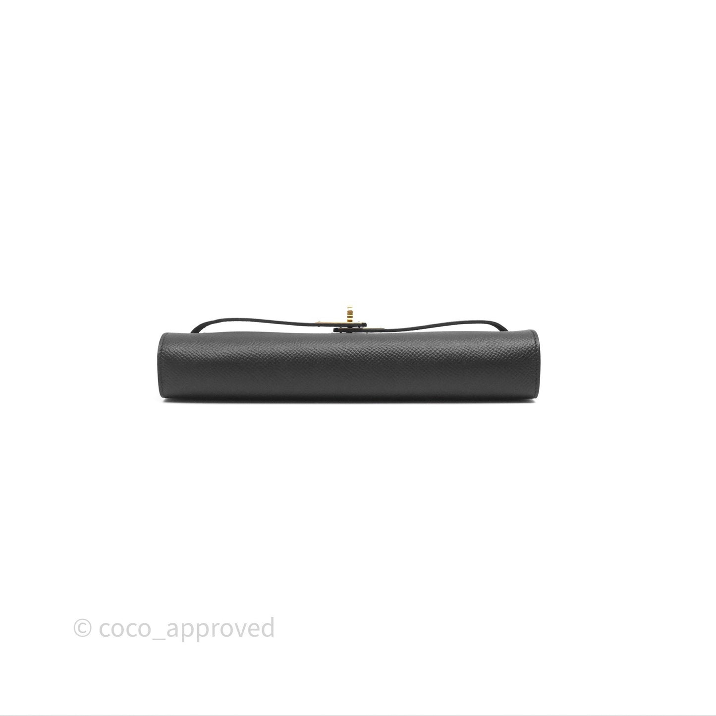 Hermès Kelly To Go Wallet Noir 89 Black Epsom Gold Hardware