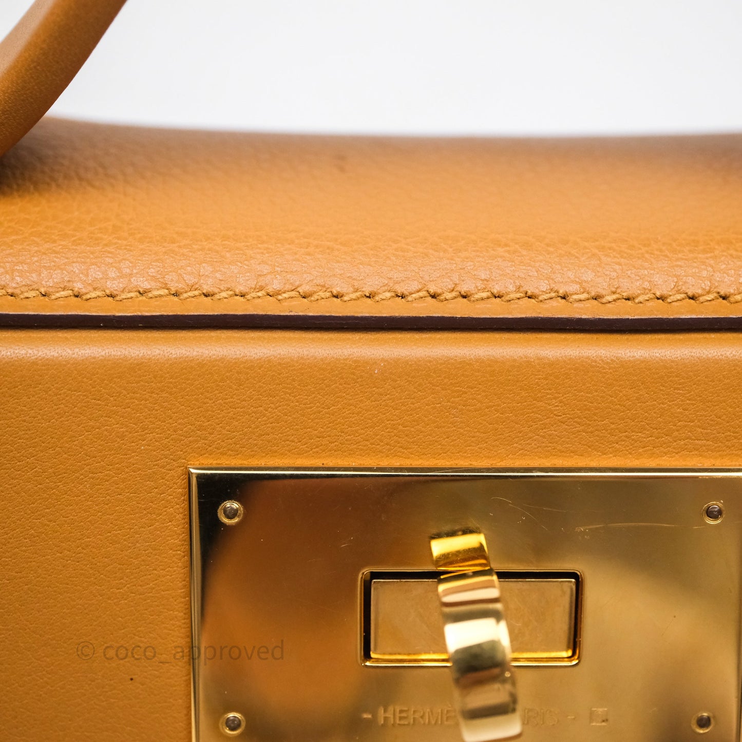 Hermès 24/24 21 Mini Caramel/Sesame/Rouge Sellier Gold Hardware
