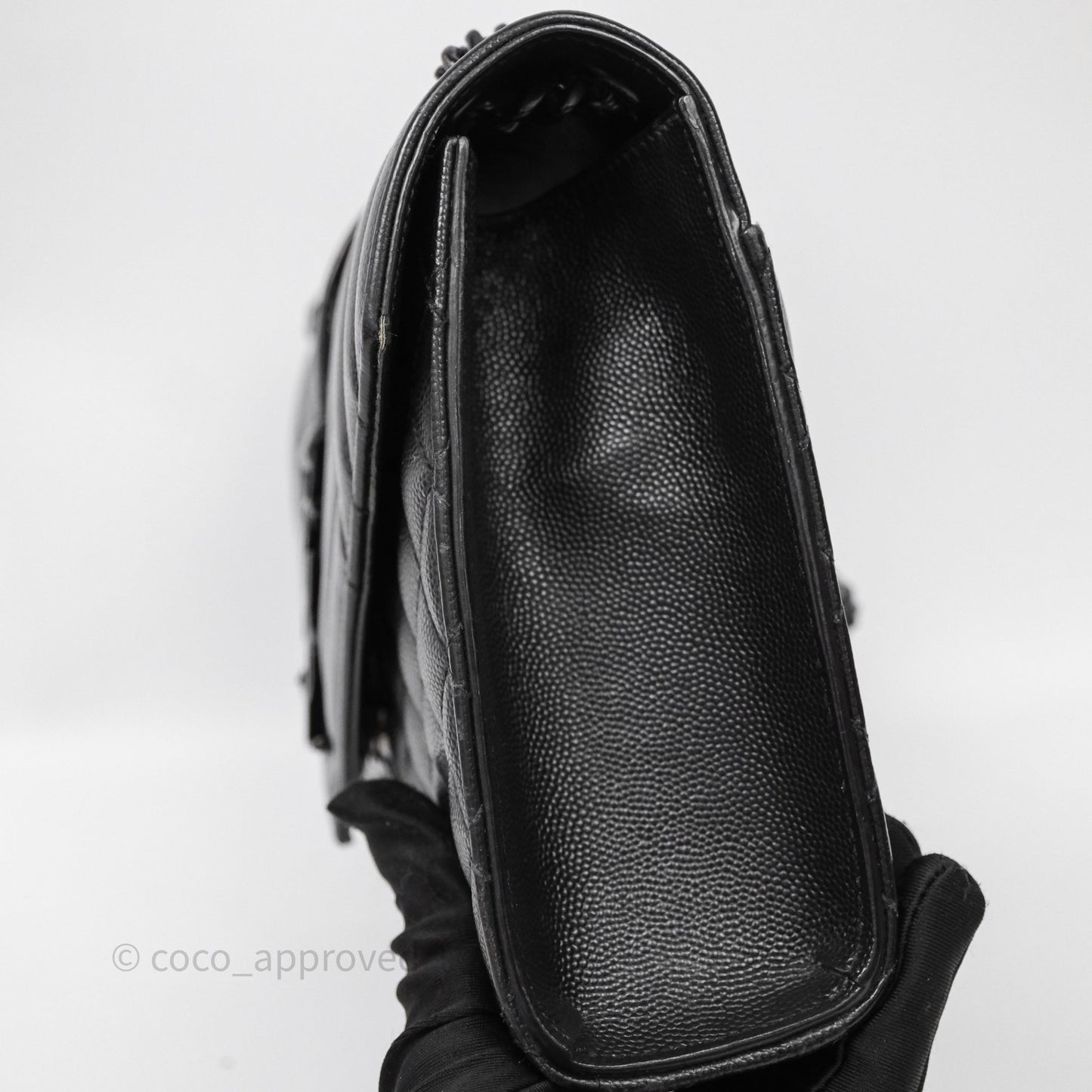 Saint Laurent Envelope Medium So Black Caviar