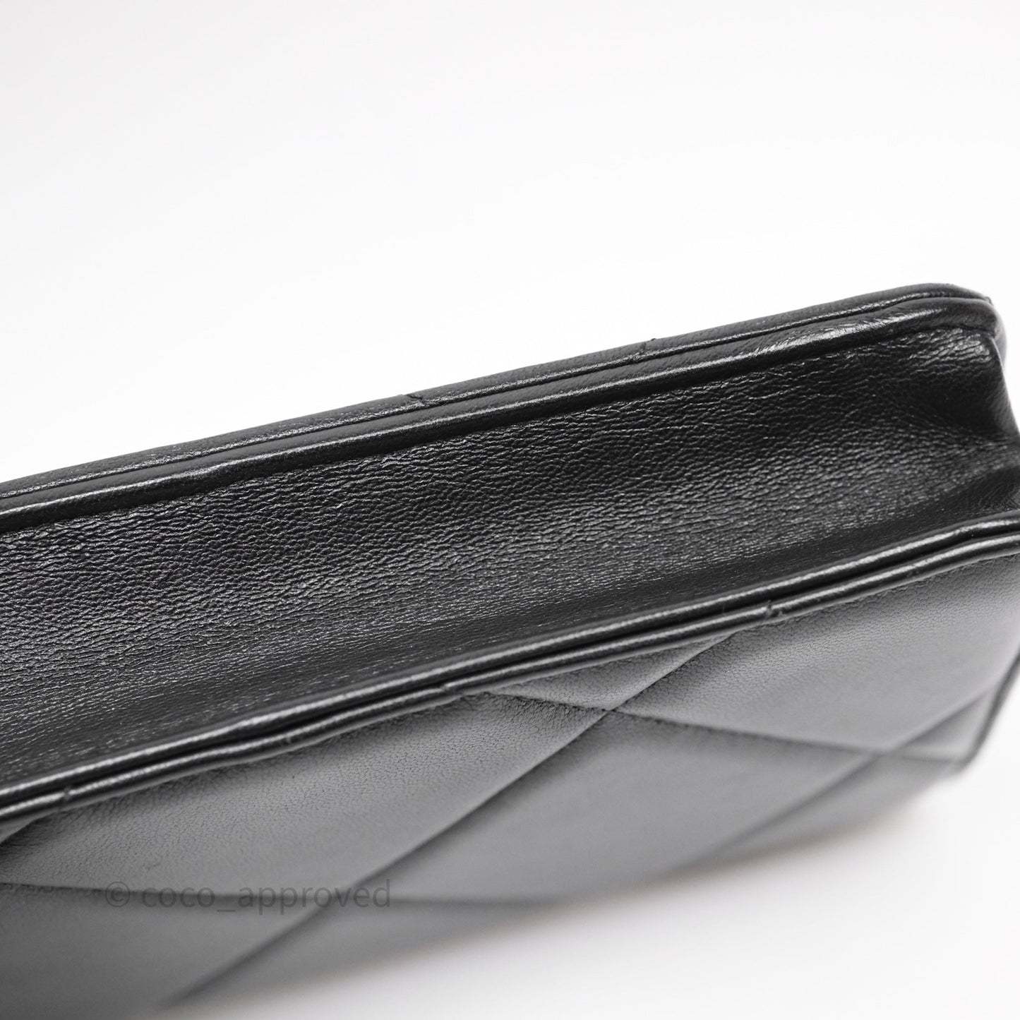 Chanel 19 Wallet on Chain WOC Black Mixed Hardware