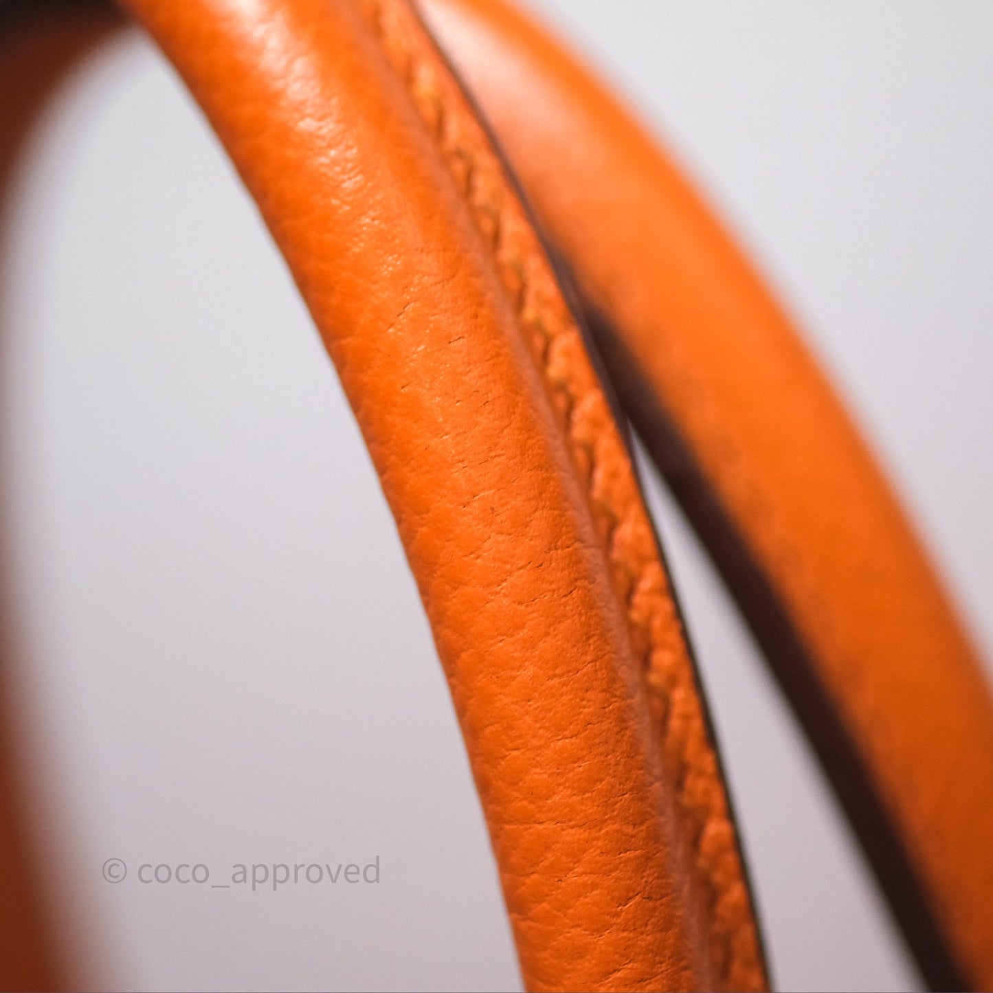 Hermès Birkin 30 Retourne Orange Epsom Palladium Hardware