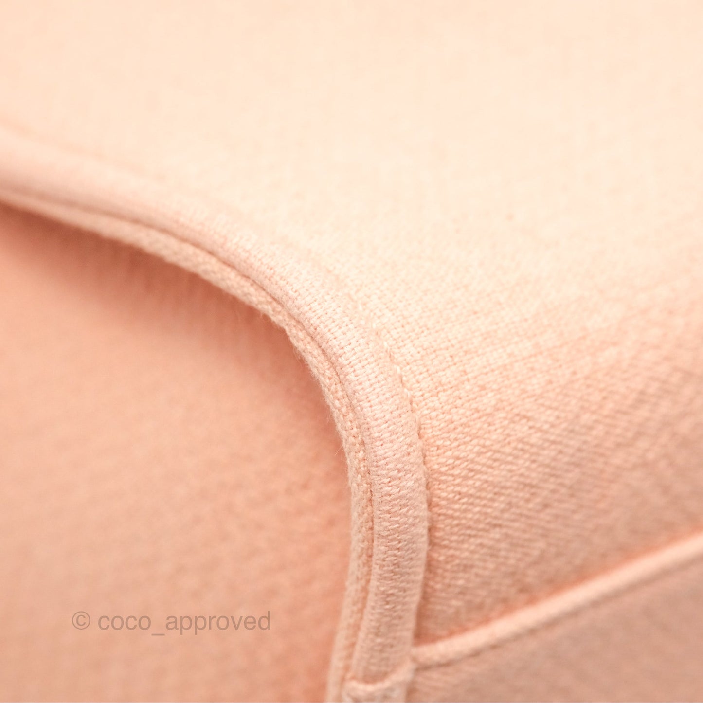 Chanel Large Deauville Coral Clair Canvas