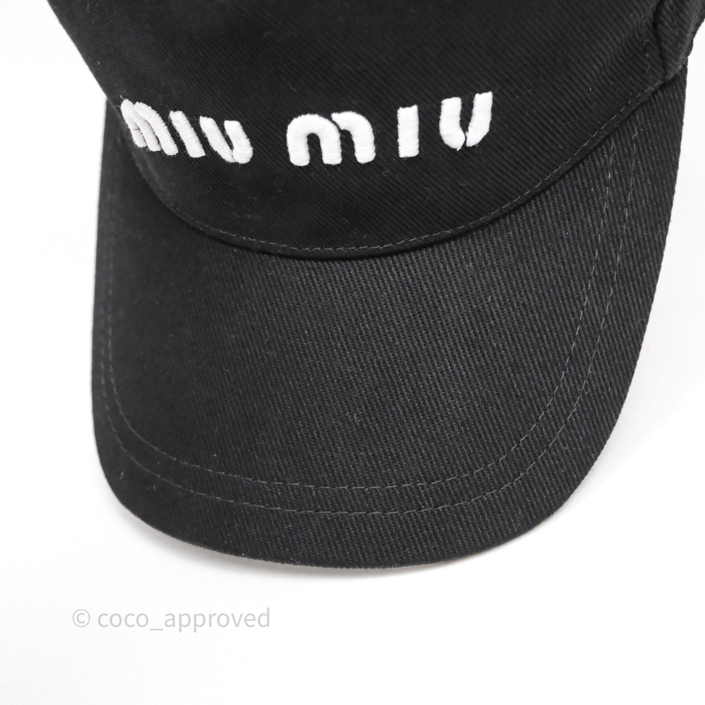 Miu Miu Baseball Cap Black