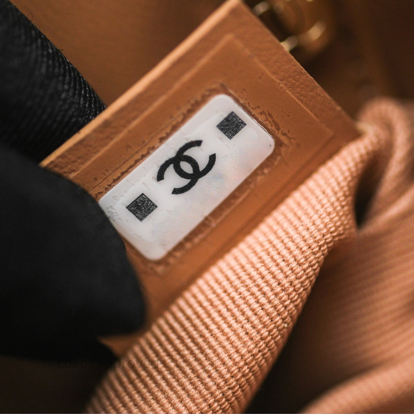 Chanel Nano 31 Dark Beige Shiny Lambskin Gold Hardware