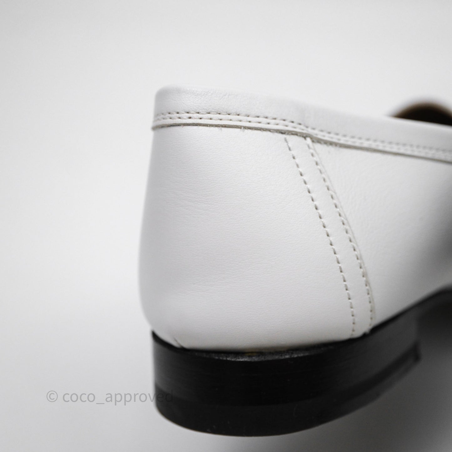 Hermès Royal Loafers White Calfskin Size 38