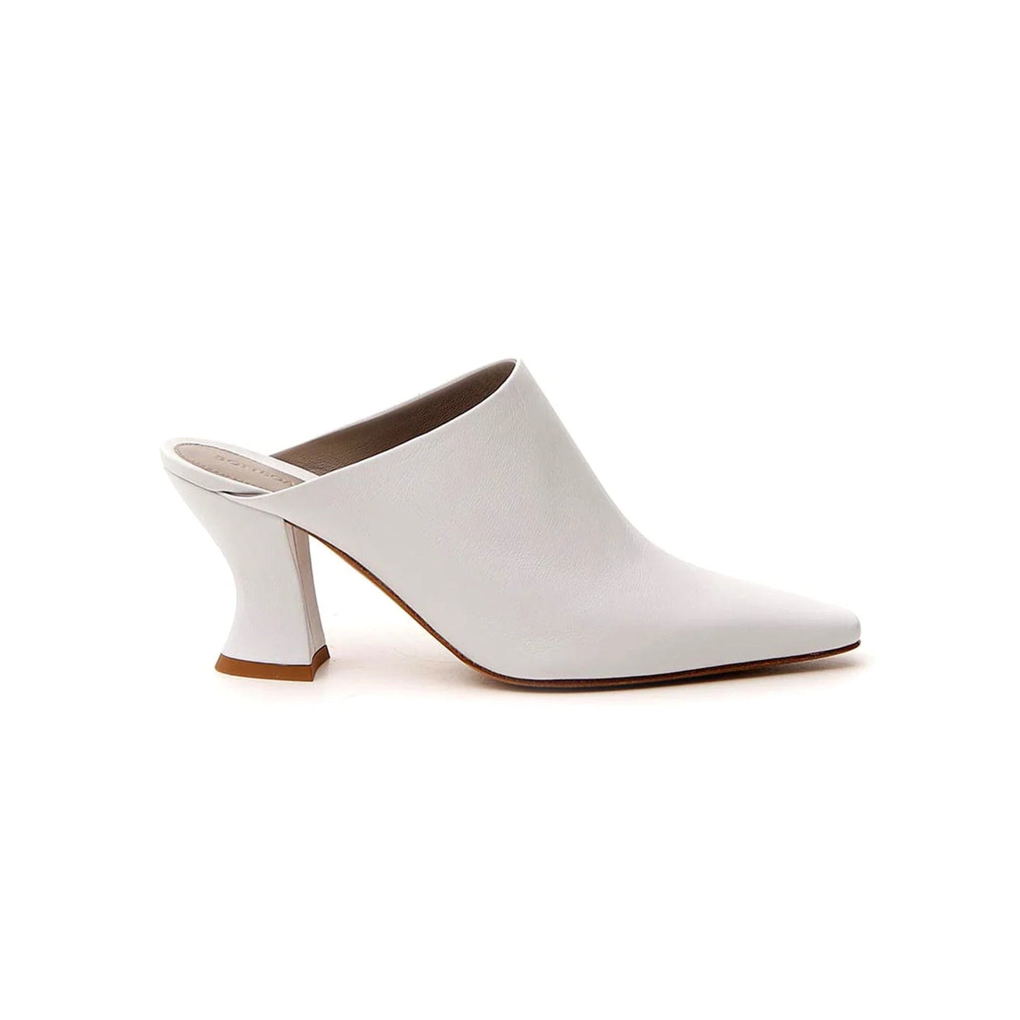 Luxury Bottega Veneta Almond Toe Leather Mules
