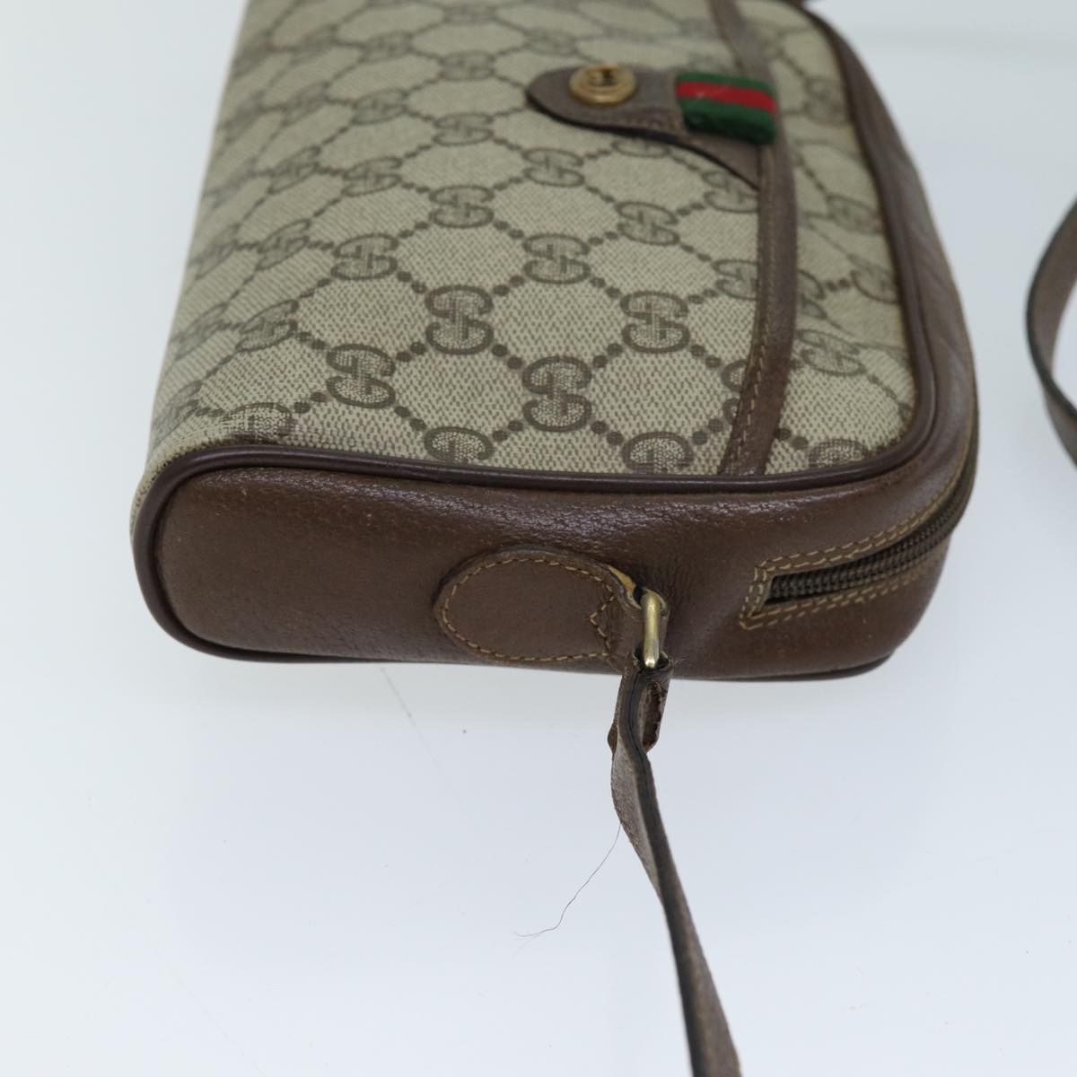 Luxury Gucci Trending 2025 GG Supreme Web Sherry Line Shoulder Bag Beige Green 116 02 089  73003