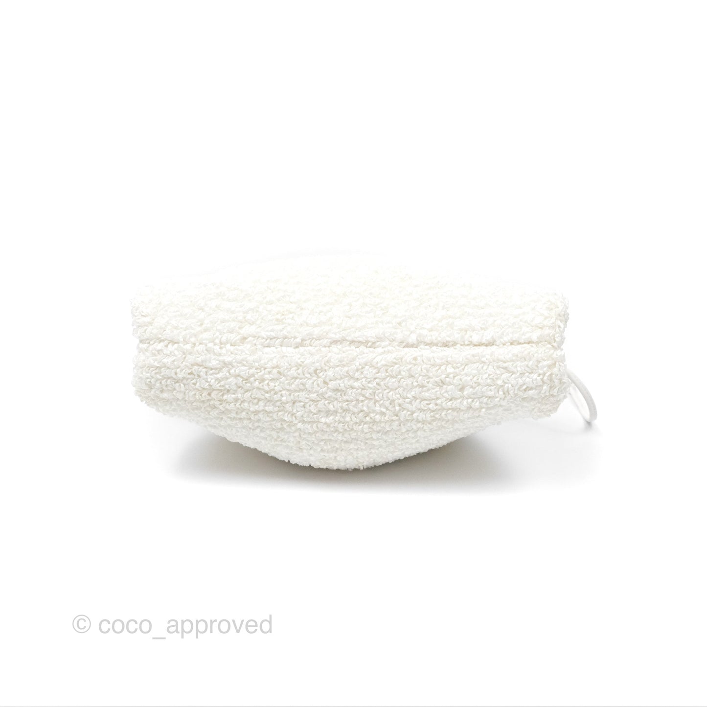Bottega Veneta The Mini Pouch Boucle Raffia White