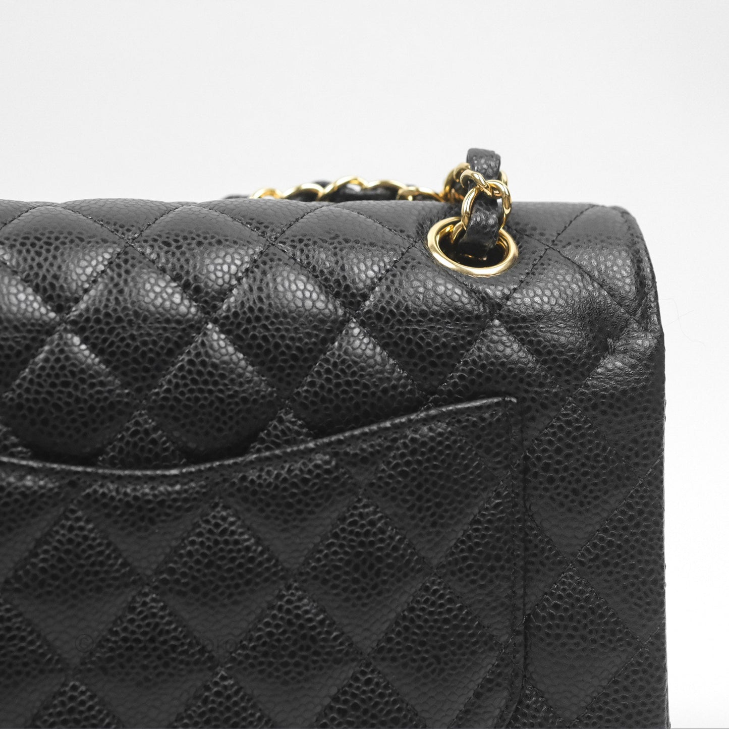 Chanel Small Classic Quilted Flap Black Caviar Gold Hardware