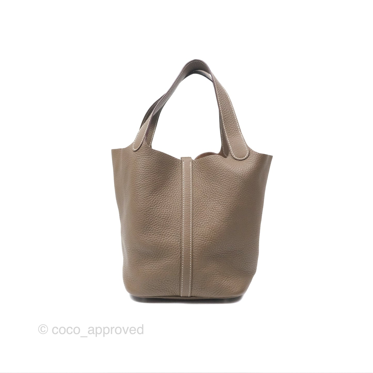 Hermès Picotin 22 Lock Etoupe Clemence Palladium Hardware