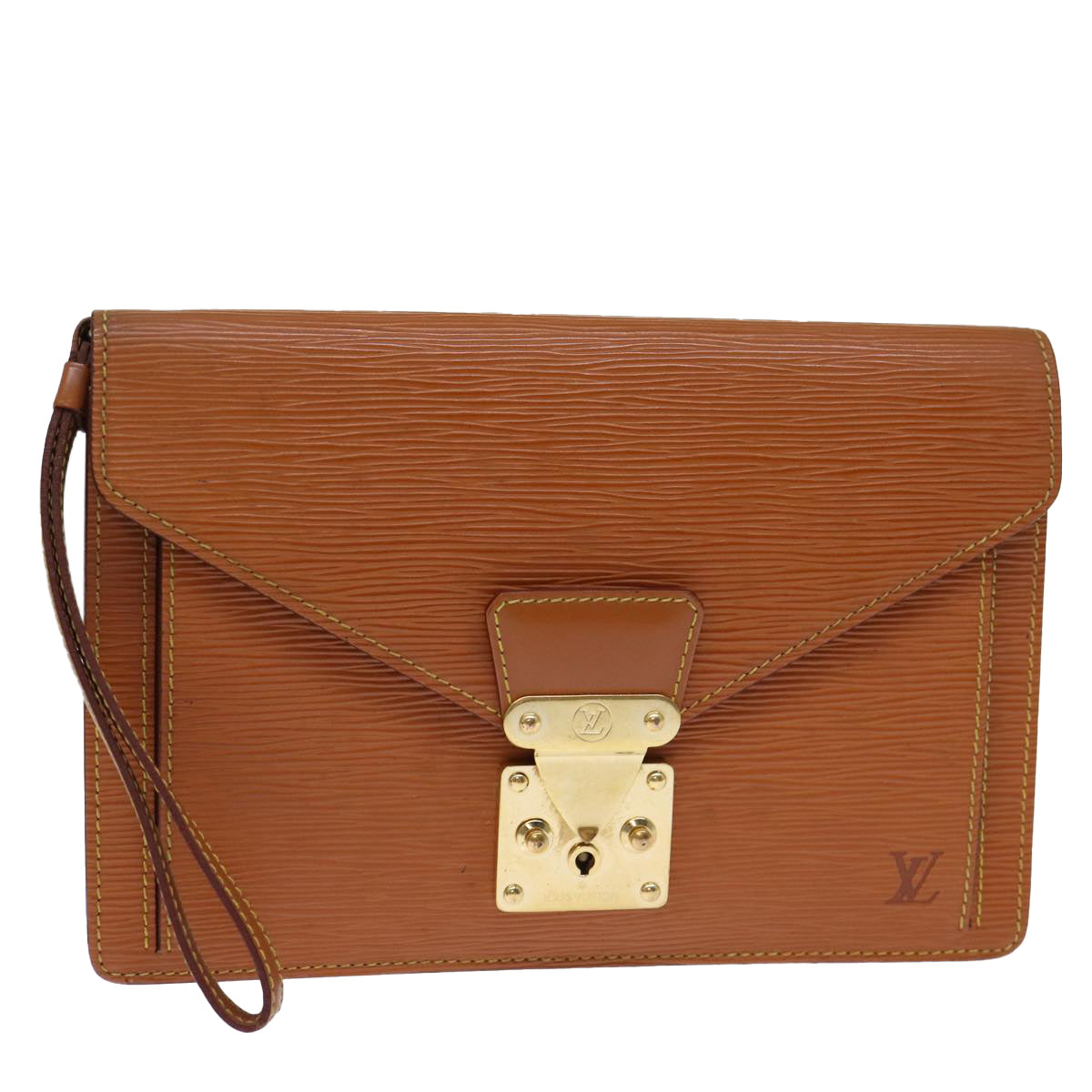 LOUIS VUITTON Epi Serie Dragonne Hand Bag Zipangu Gold M52618 LV 73010