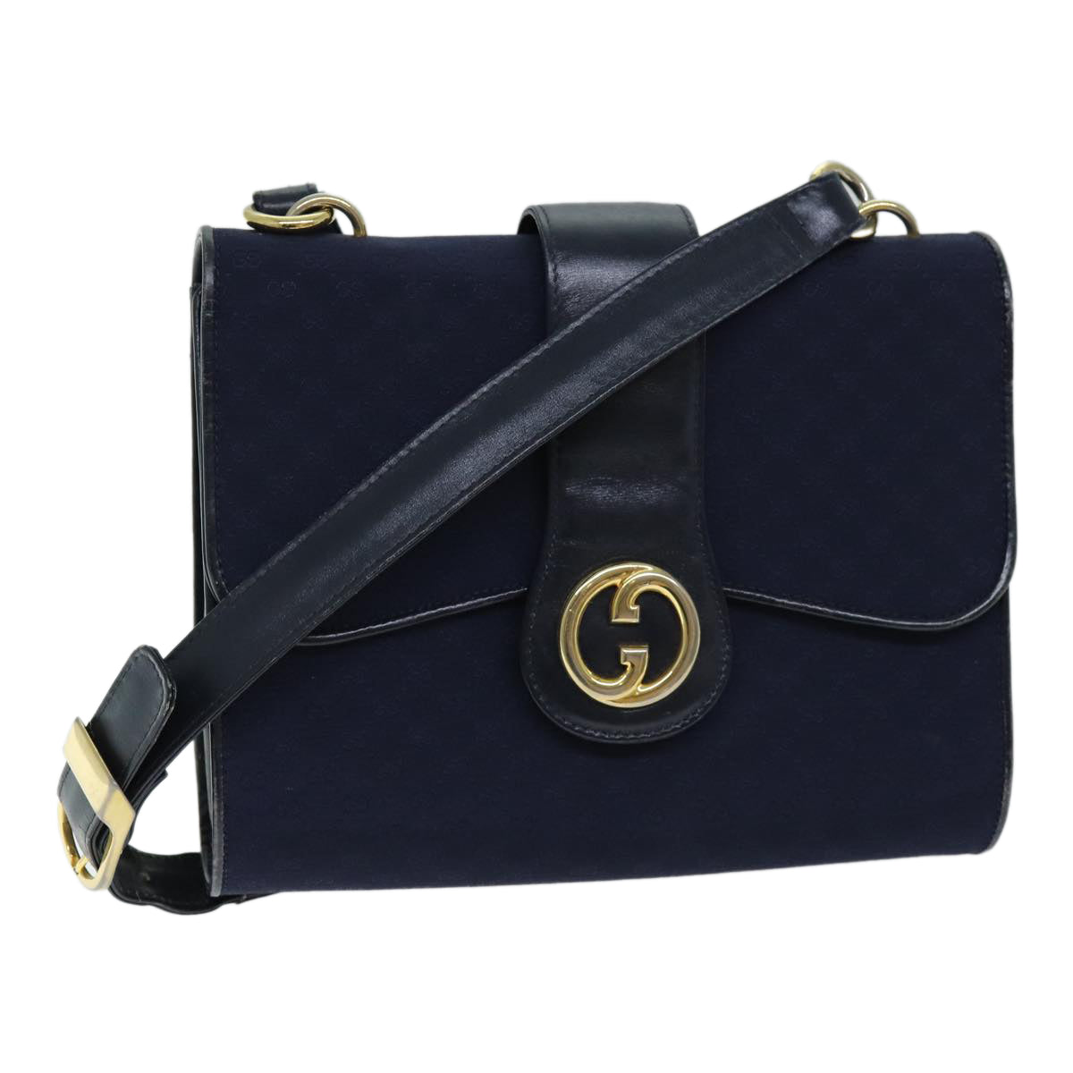 Luxury Gucci Trending 2025 Micro GG Canvas Shoulder Bag Navy  73031