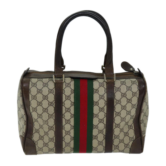 Luxury Gucci Trending 2025 GG Canvas Web Sherry Line Hand Bag PVC Beige Green Red  73093