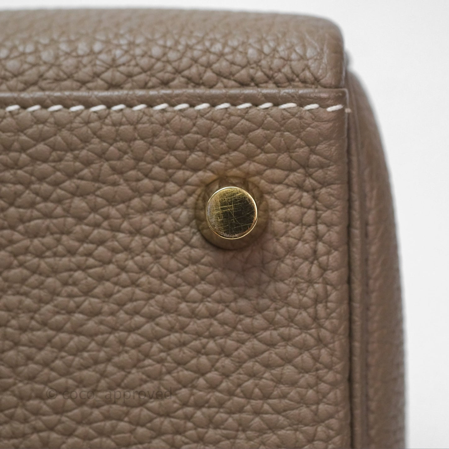 Hermès Kelly II 28 Retourne Etoupe 18 Togo Gold Hardware