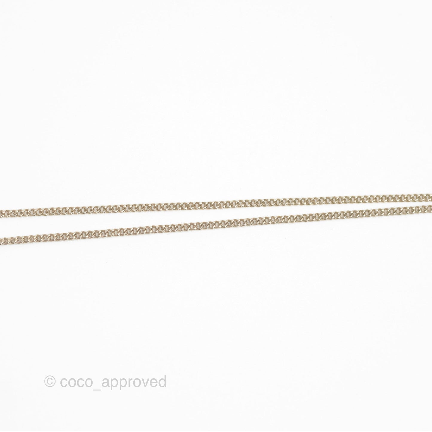 Chanel Crystal Pearl CC Drop Necklace Gold Tone 18B
