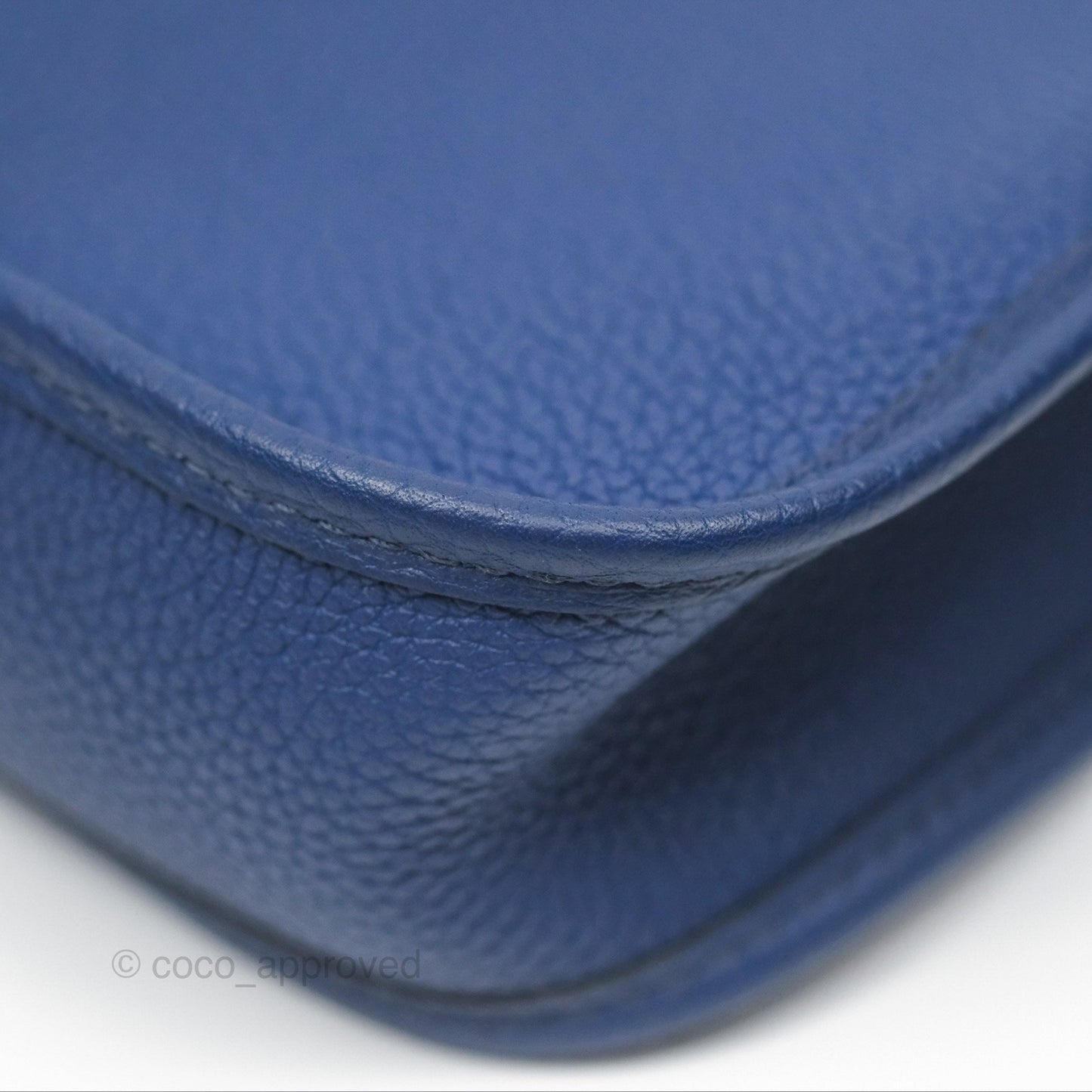 Hermès Mini Evelyne 16 Bleu Saphir/ Bleu Indigo TM Palladium Hardware
