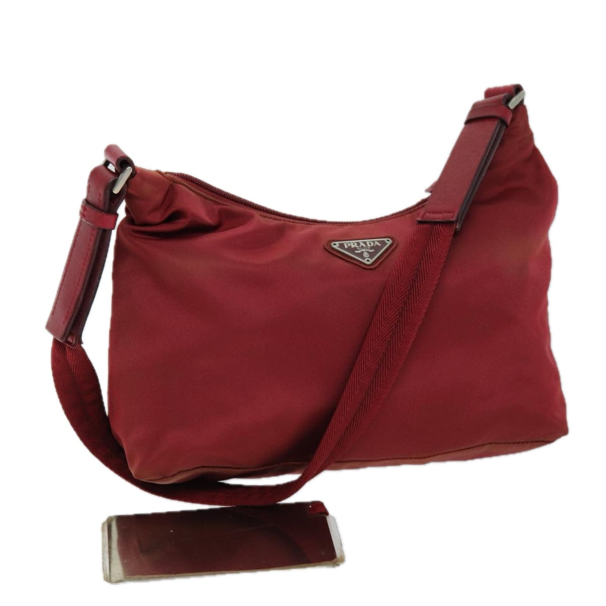 Luxury PradaShoulder Bag Nylon Red 73100