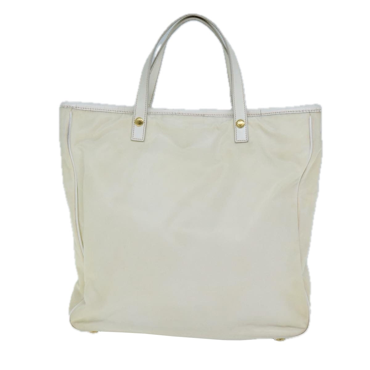 Luxury PradaTote Bag Nylon 2way White 73106