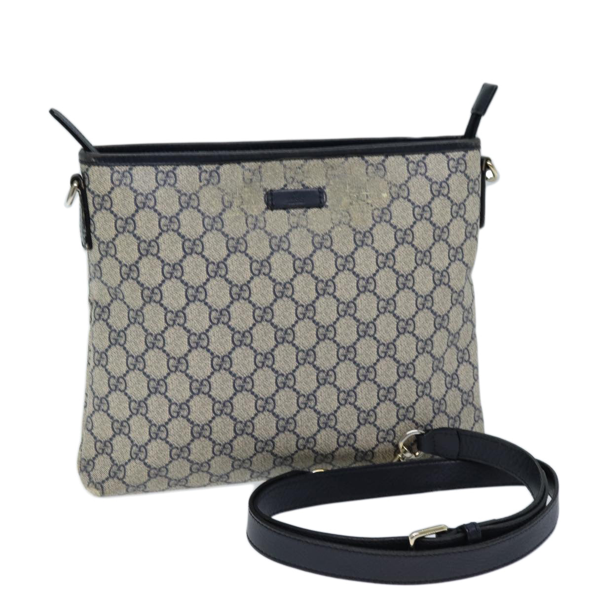 Luxury Gucci Trending 2025 GG Supreme Shoulder Bag PVC Outlet Navy 388924  73108