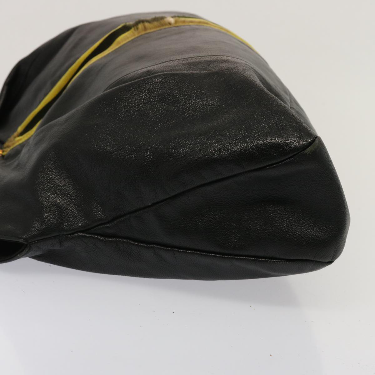 Luxury Gucci Trending 2025 Hand Bag Leather Black Yellow 128989  73119