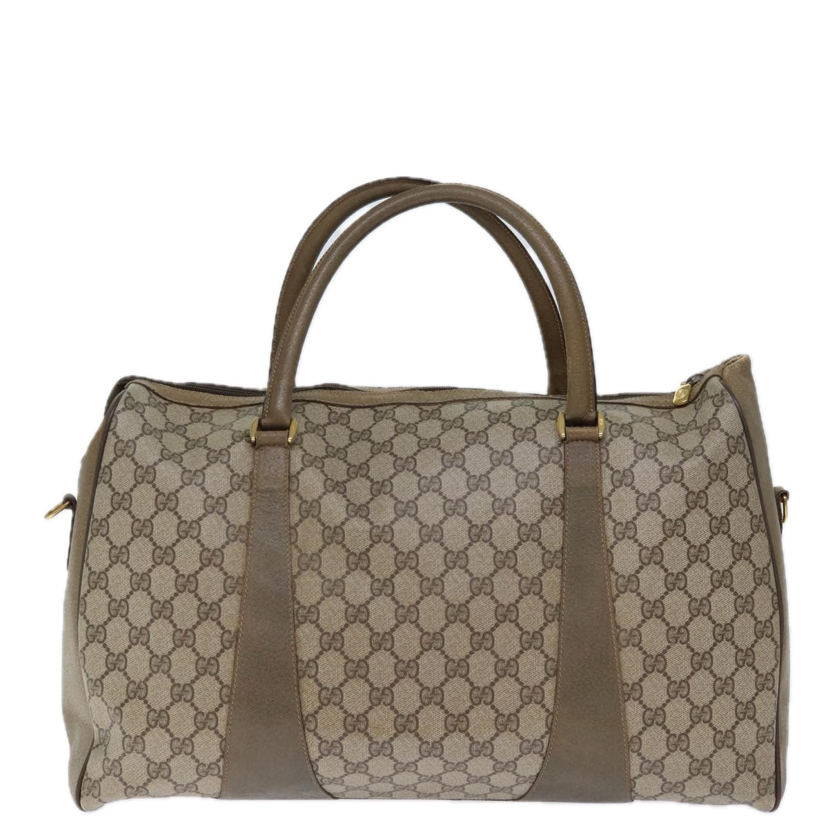 Luxury Gucci Trending 2025 GG Supreme Web Sherry Line Boston Bag PVC Beige Red 40 02 073  73139