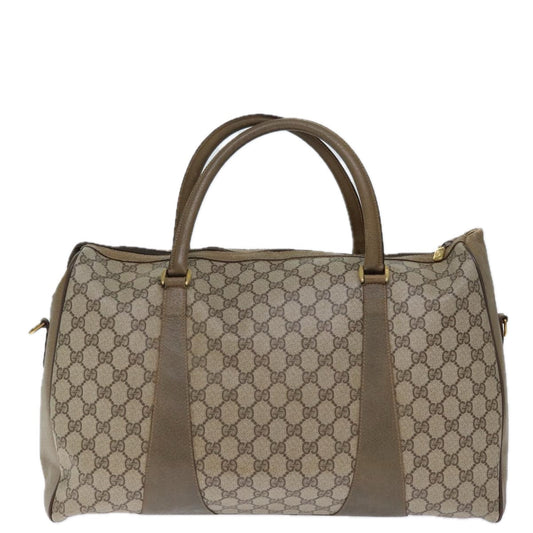 Luxury Gucci Trending 2025 GG Supreme Web Sherry Line Boston Bag PVC Beige Red 40 02 073  73139