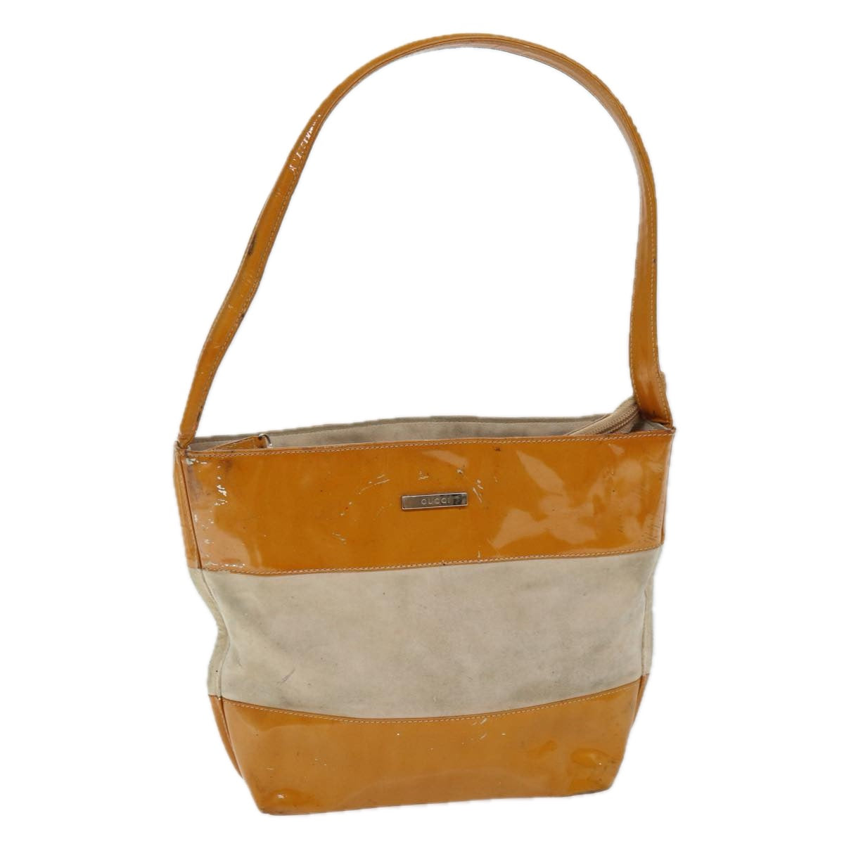 Luxury Gucci Trending 2025 Shoulder Bag Patent leather Orange  73145