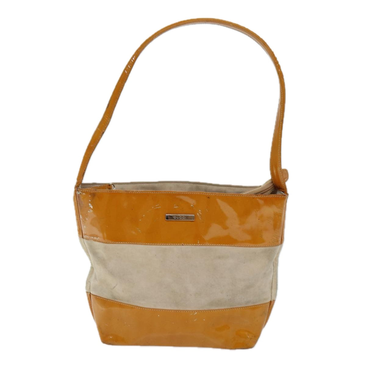 Luxury Gucci Trending 2025 Shoulder Bag Patent leather Orange  73145