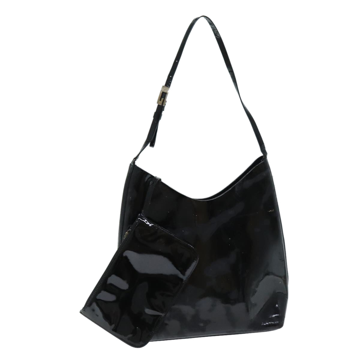 Luxury Gucci Trending 2025 Shoulder Bag Patent leather Black  73146