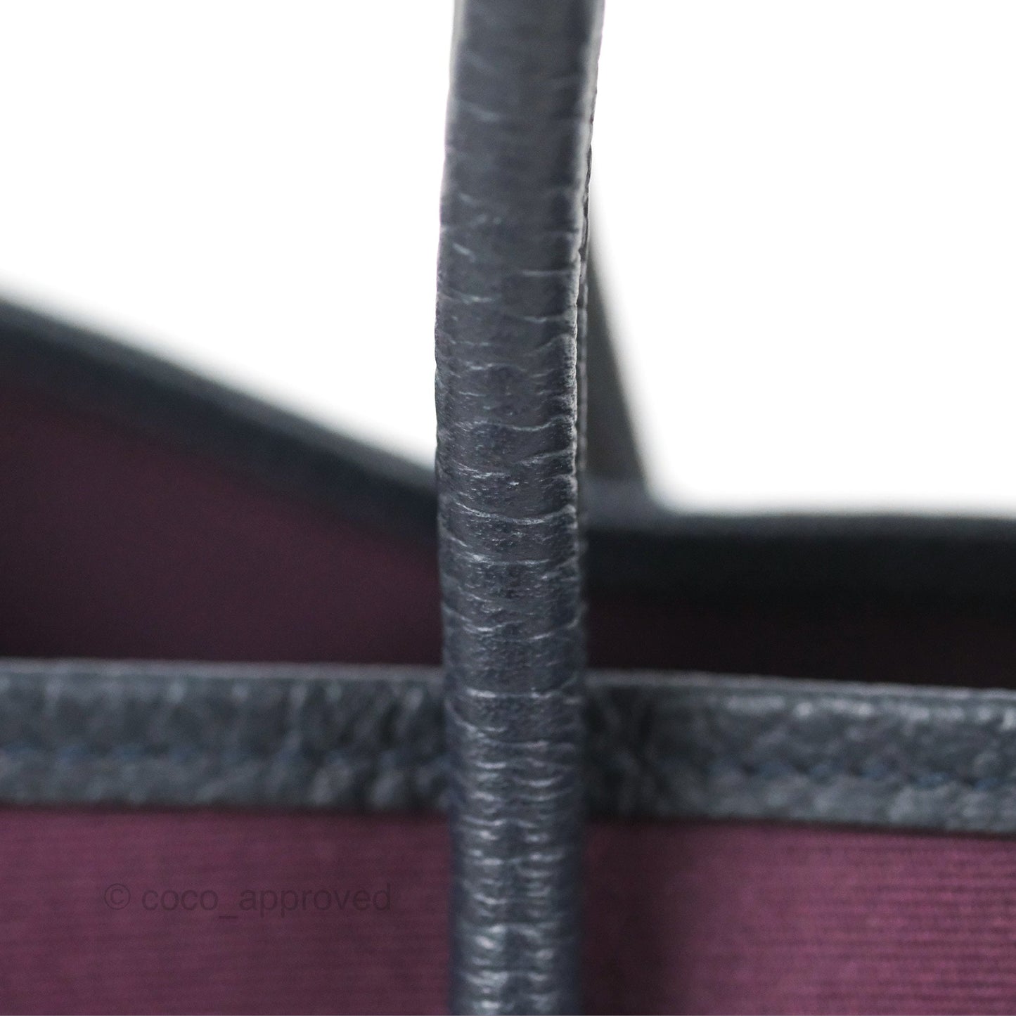 Hermes Garden Party 30 Cassis N5 / Bleu Nuit 2Z Country/Canvas
