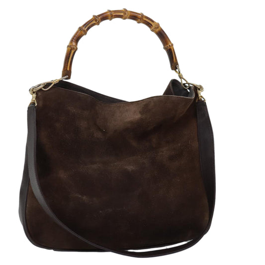 Luxury Gucci Trending 2025 Bamboo Shoulder Bag Leather 2way Brown 001 1781 1577  73162