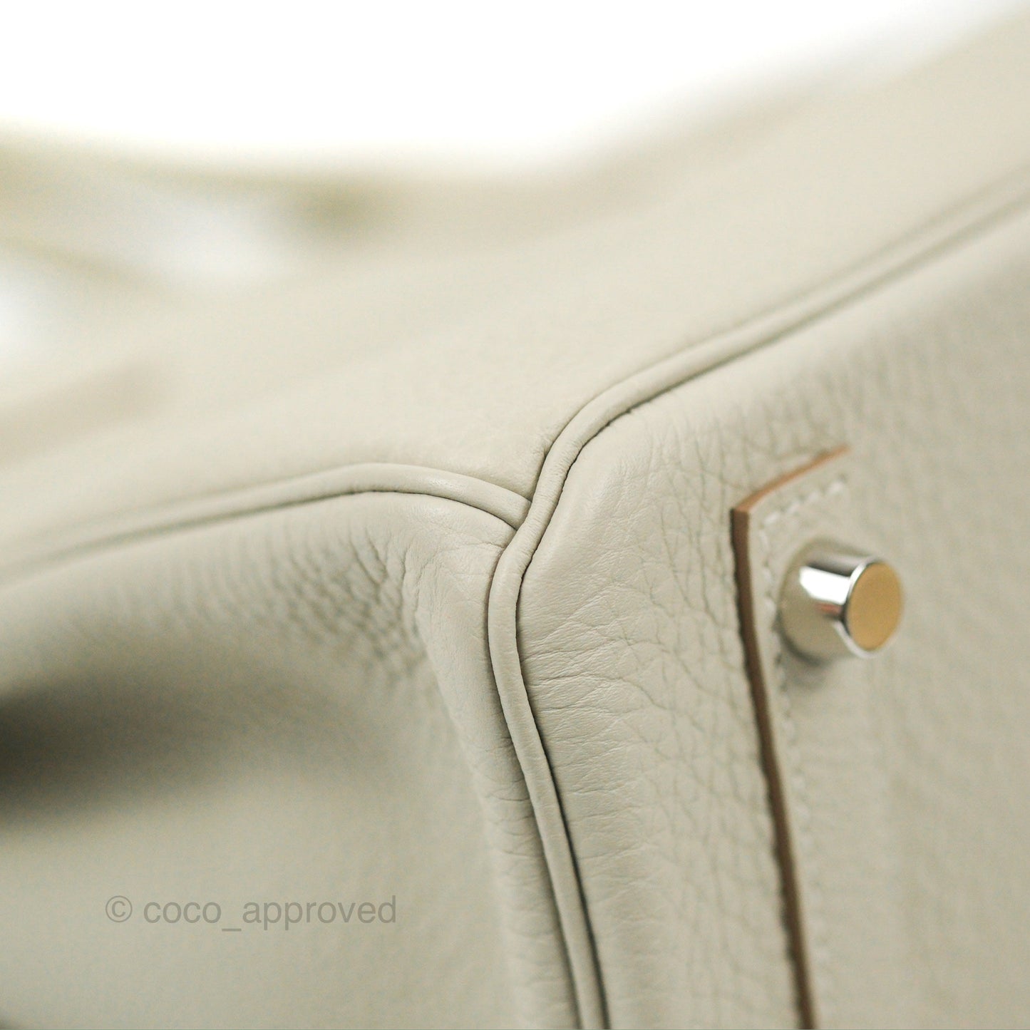 Hermes Birkin 30 Retourne Gris Perle 80 Togo Palladium Hardware