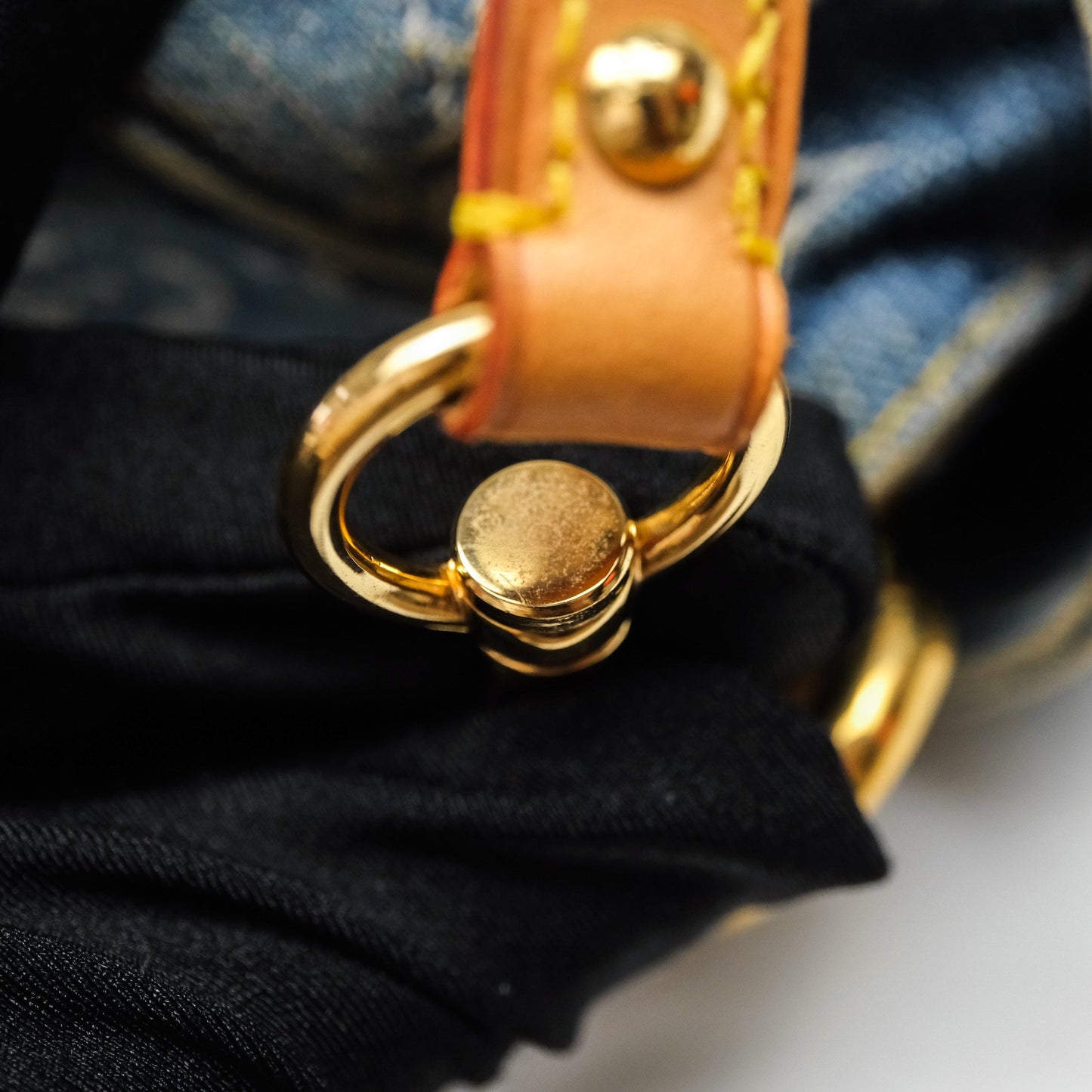 Louis Vuitton Mini Pleaty bag Denim Monogram Gold Hardware
