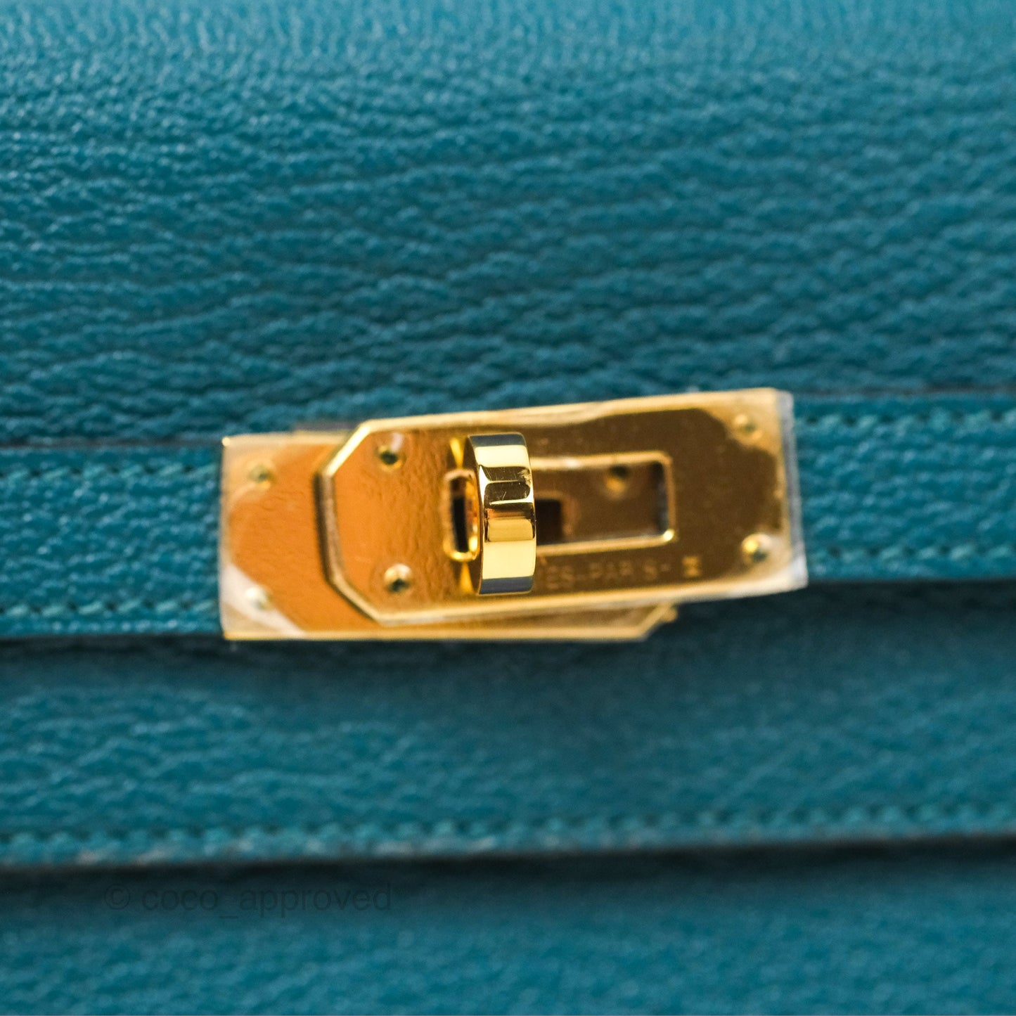 Hermès Kelly To Go Wallet Vert Bosphore Chevre Mysore Gold Hardware