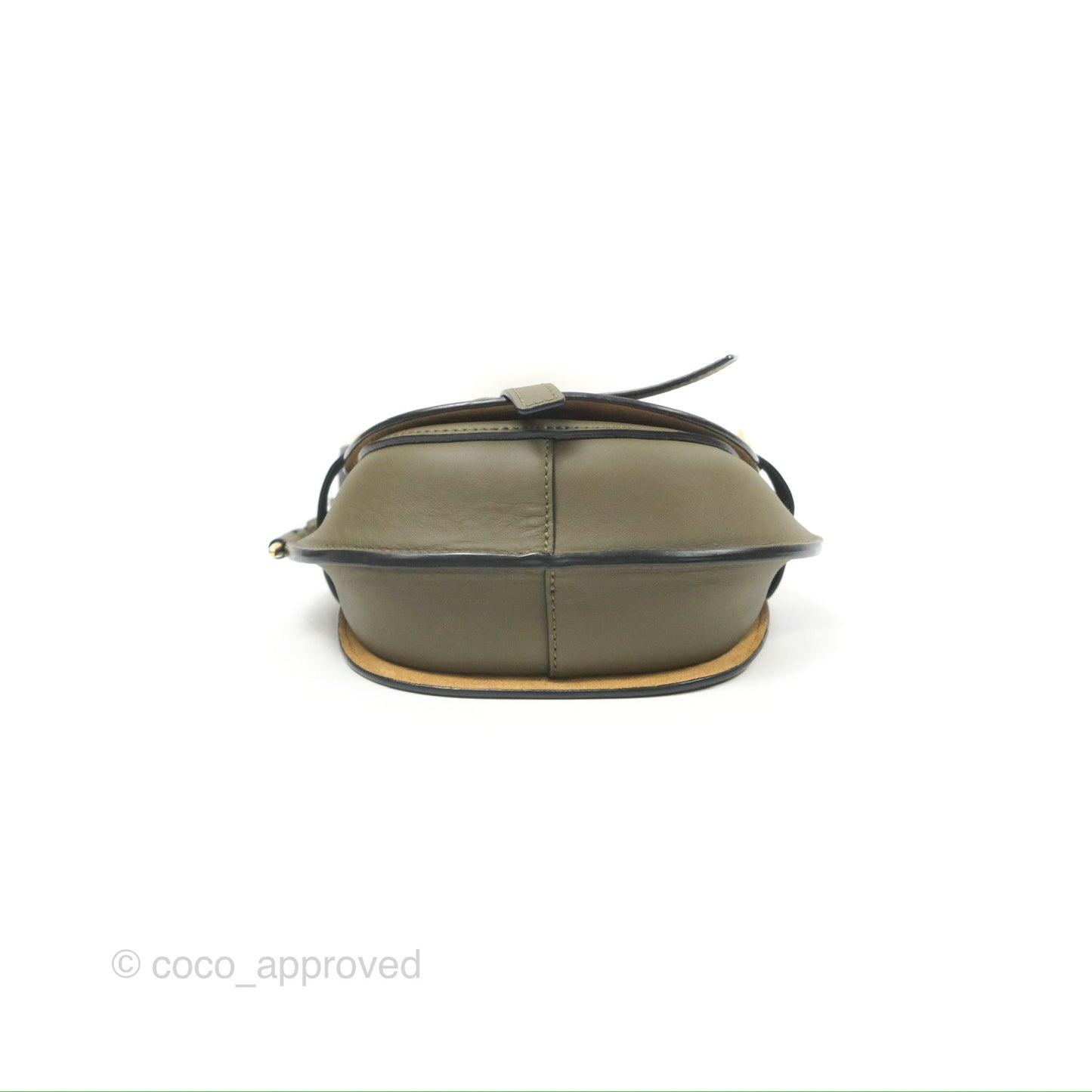 Loewe Mini Gate Dual Bag Soft Calfskin & Jacquard Strap Autumn Green