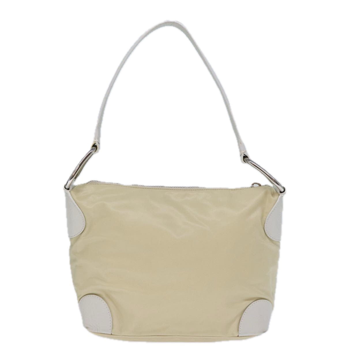 Luxury PradaShoulder Bag Nylon Cream 73203
