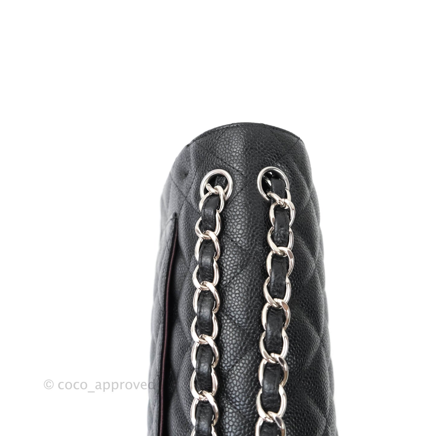 Chanel Jumbo Double Flap Black Caviar Silver Hardware⁣⁣