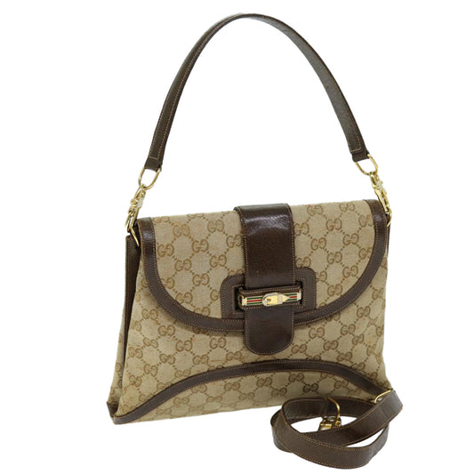 Luxury Gucci Trending 2025 GG Canvas Shoulder Bag 2way Beige  73227