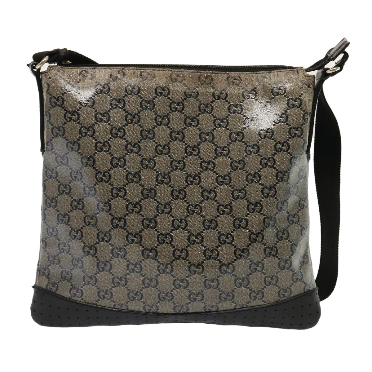Luxury Gucci Trending 2025 GG Crystal Shoulder Bag Black Beige 145857  73231