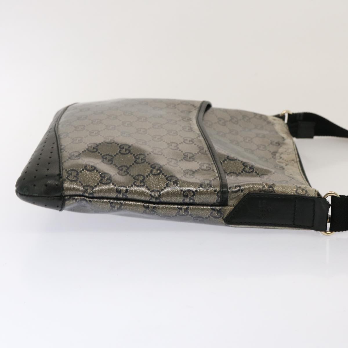 Luxury Gucci Trending 2025 GG Crystal Shoulder Bag Black Beige 145857  73231