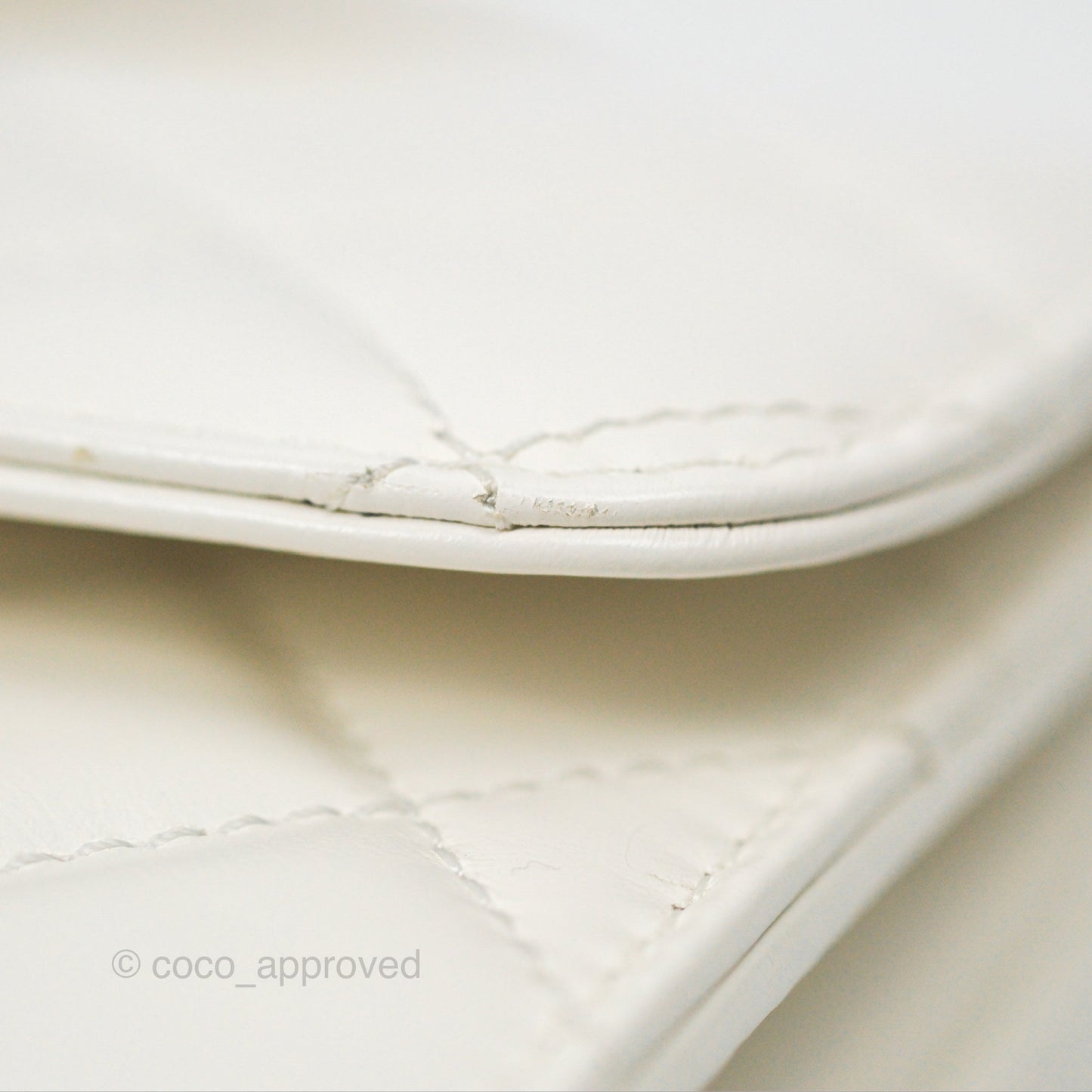 Chanel Rainbow Top Handle Flap Bag White Glazed Lambskin 23P