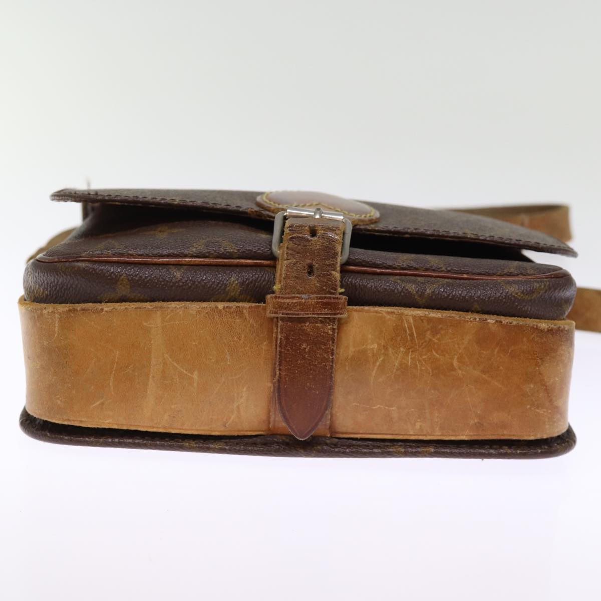 LOUIS VUITTON Monogram Cartouchiere MM Shoulder Bag M51253 LV 73297