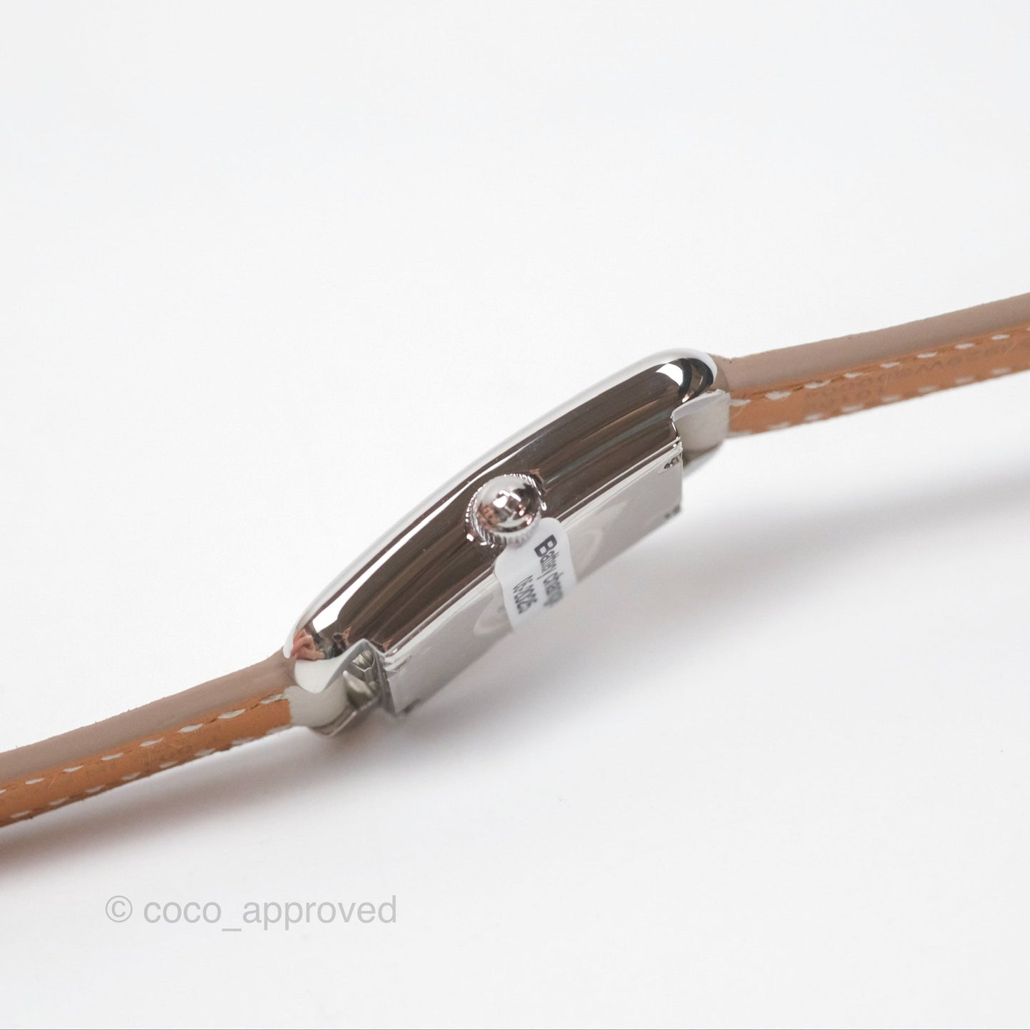 Hermès Nantucket Watch PM Gris Perle Epsom Palladium Hardware