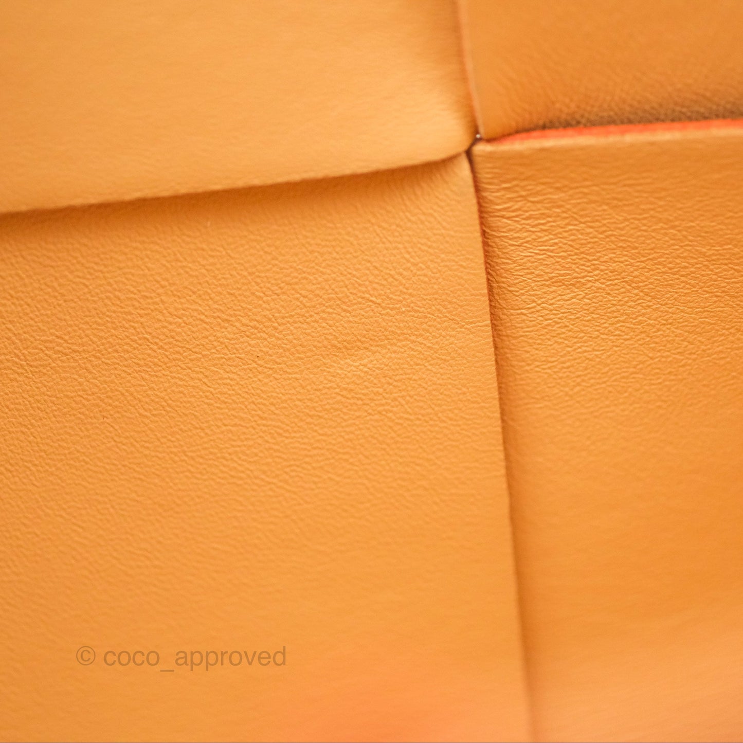 Bottega Veneta Small Arco Tote Bag Dark Orange Micro Intreccio Lambskin