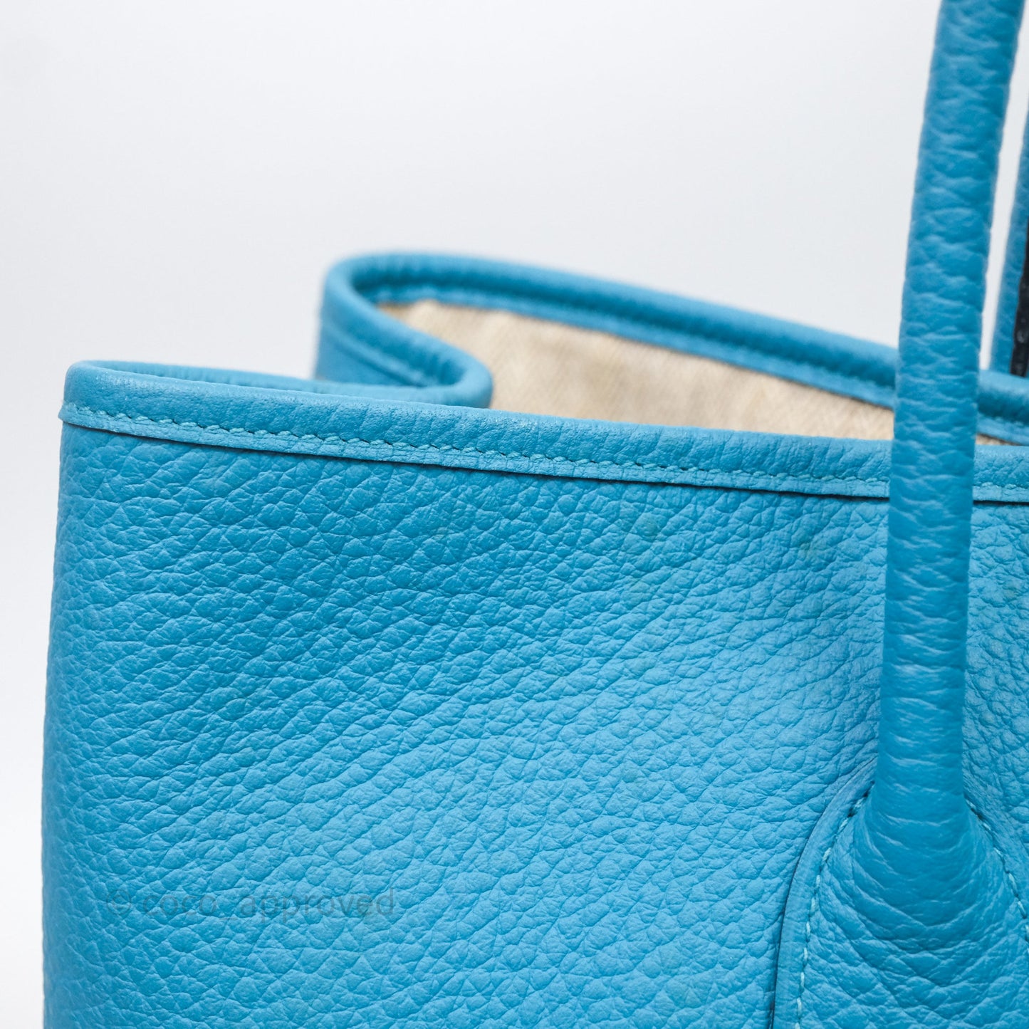 Hermès Garden Party 36 Celeste 7N Palladium Hardware