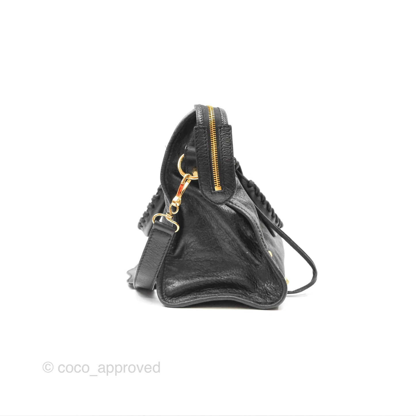 Balenciaga Classic City Bag Black Calfskin Gold Hardware