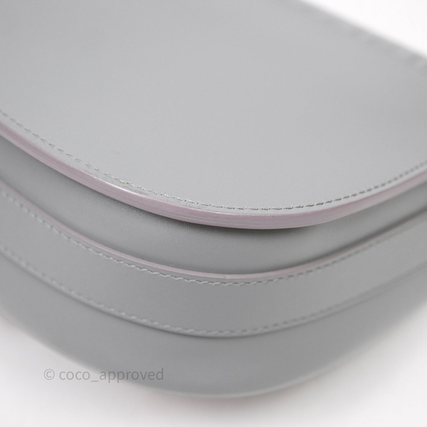 Christian Dior Medium Bobby Flap Grey Box Calfskin